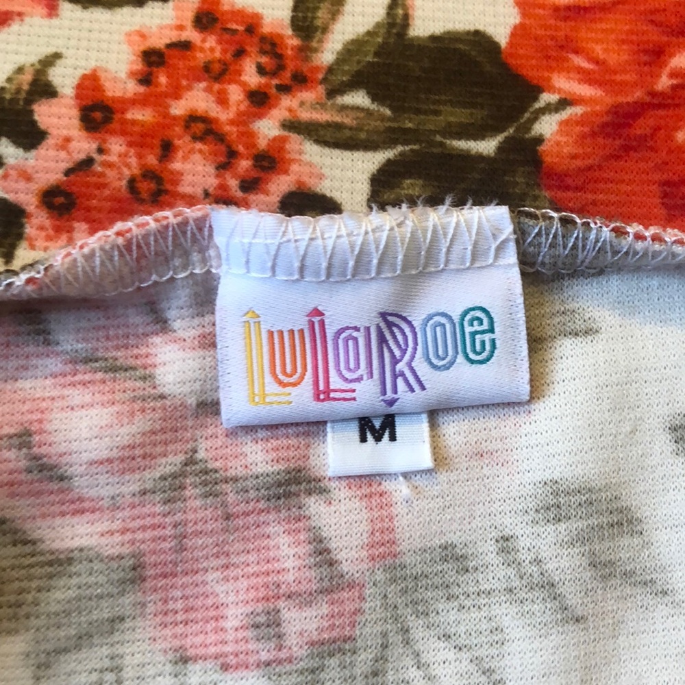 🌺 Lularoe flowered Cassie skirt size M - Picture 3 of 4